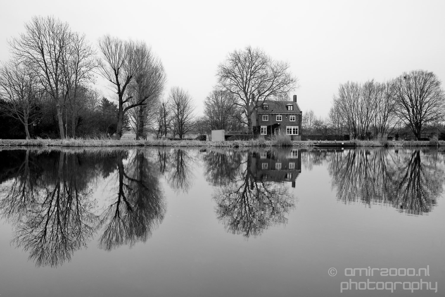  Reflection in Black and White